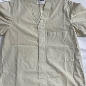Jil Sander Light Tan Casual Button Down Shirt